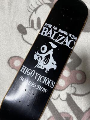SCARECROW BALZAC Skateboard Deck OLD SKULL HIGO Unused Item