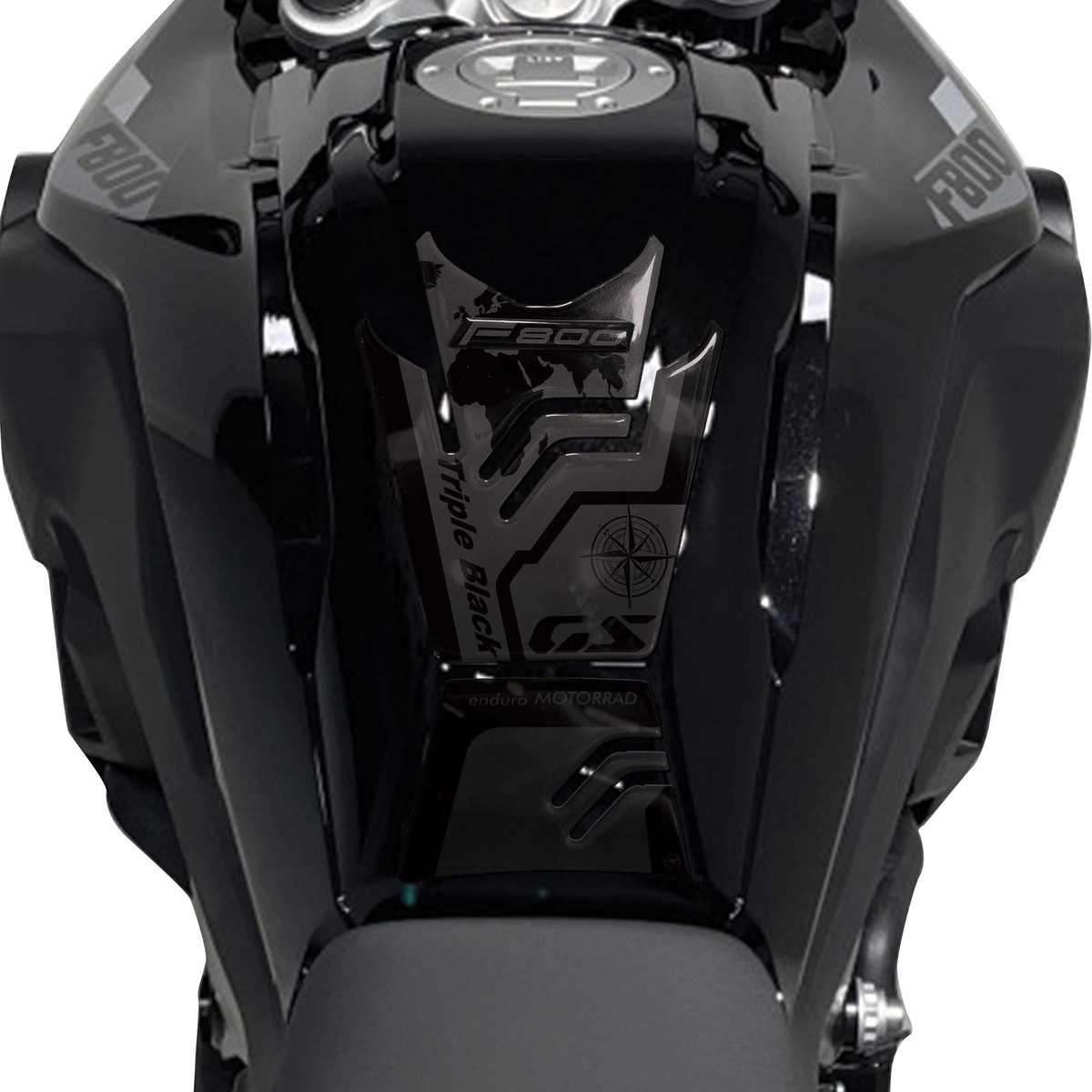 Protection Du Réservoir Adhésifs 3D Carbone X Pour Moto