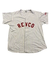 Vintage Revco Cleveland Jersey Pinstripes Don Alleson T-Shirt 2XL Made in USA