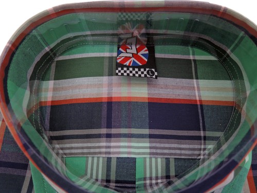 Warrior UK England Button Down Shirt KEVIN Shirt Slim-Fit Skinhead Mod S / 3XL - Picture 9 of 11