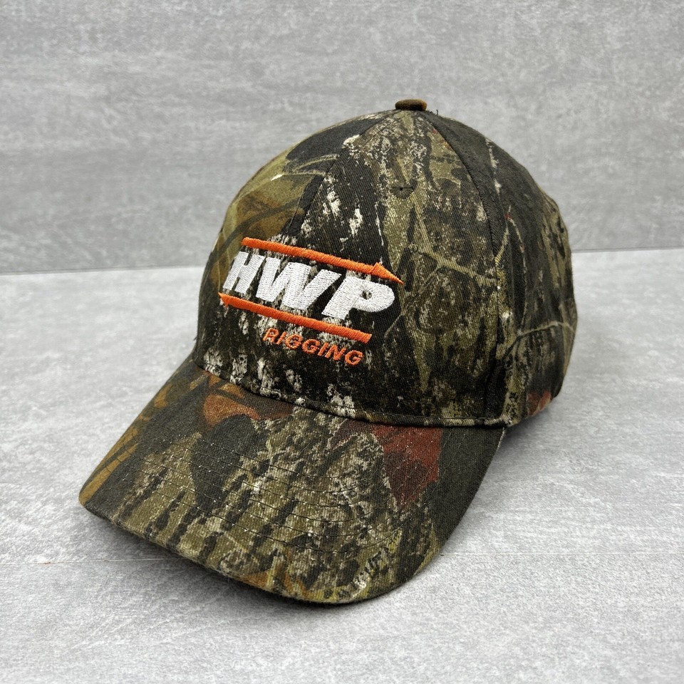HWP Rigging Hat Baseball Ball Cap Adjustable SNAPBACK Mossy Oak Camo ...