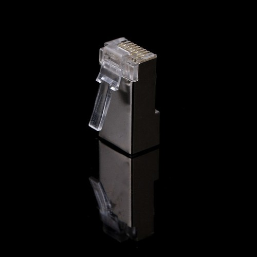 Shielded RJ45 Cat6 Connectors Pass Through Connector Gold Plated Modular Plugs - Afbeelding 7 van 8