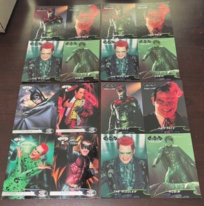 (4) 1995 Fleer Ultra BATMAN FOREVER Movie 4 Card Uncut Promotional Sheet *MINT*