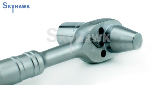 Herramienta profesional de trinquete de andamio de 1/2"" 7/8"" DR. 6 puntos llave de trinquete de zócalo punta de martillos - Imagen 3 de 4