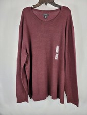 Alfani Men's Port Heather Maroon Crewneck Sweater - Sz 2XL - NWT