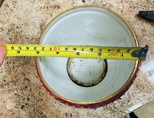 Limoges Porzellan vergoldet Jardineire Cachepot Urne Übertopf 5" - Bild 10 von 12