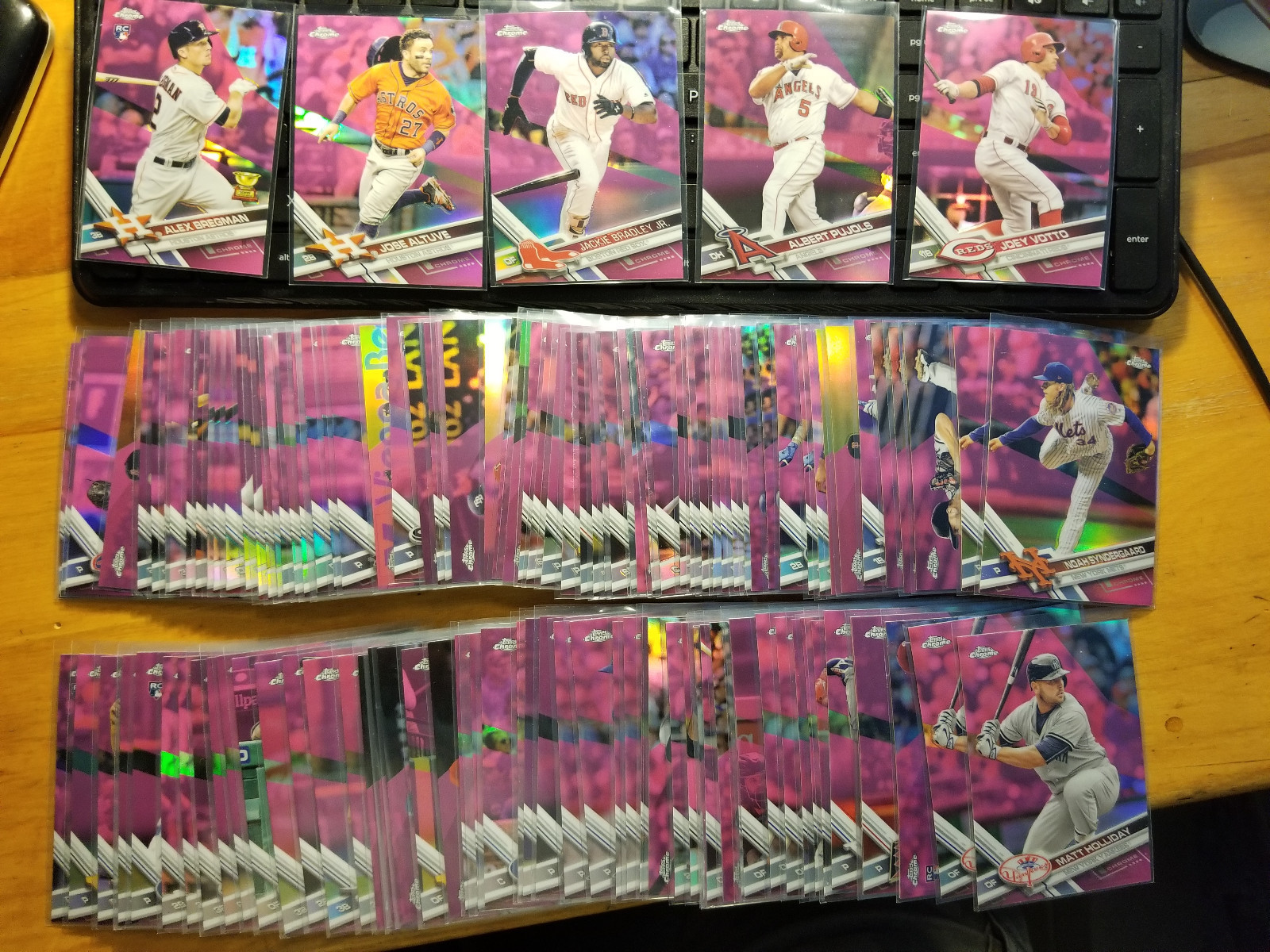 2017 Topps Chrome Pink Refractors Fill Your Set You Pick fill your set