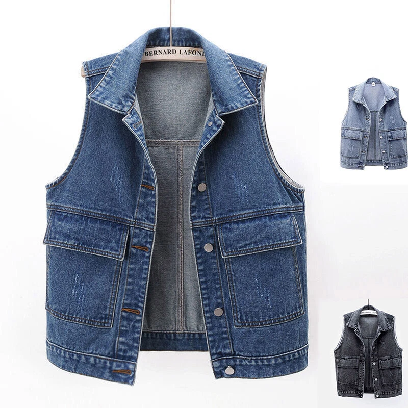 Girls denim vest sale