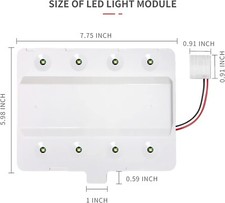 Refrigerator LED Module For Whirlpool WRX735SDBM04 WRX735SDHZ00 WRX735SDHW00
