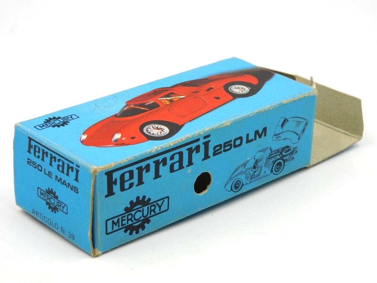 Mercury Ferrari 250 Le Mans #39 Rot Vintage Diecast Modellauto 1