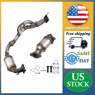 Catalytic Converter Set Direct Fit for 3.0L 2010 2011 Cadillac SRX Bank 1 & 2 US