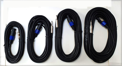 Lautsprecherkabel 2,5qmm + 4,0² mm  Speakon / 6,3 mm Klinke   5-20 m  2,5mm²