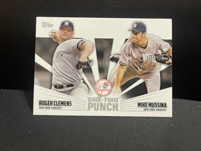 2023 Topps One-Two Punch Clemens / Mussina #12P-21 Yankees