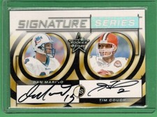 *1999  Dan Marino / Tim Couch Leaf Rookie & Stars  signature series  #10/50