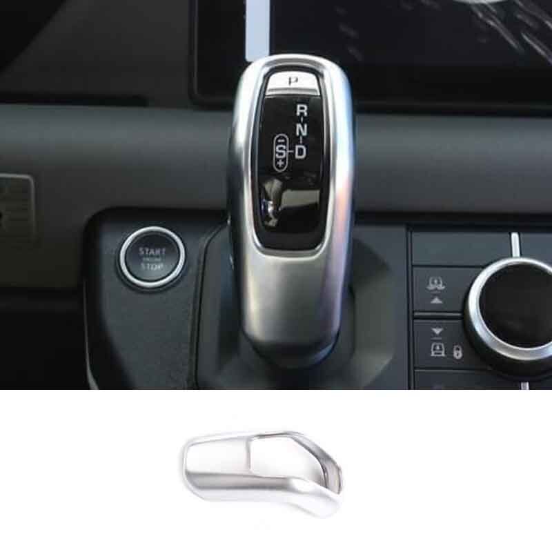 Console Gear Shift For Land Rover Defender 2020-2023 1PC Knob Lever Matte Silver
