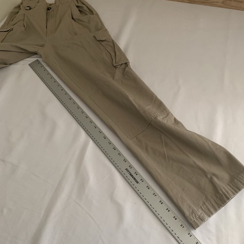 Vintage Cabelas Pants Mens Size 30(26)X32 Trail Hiking Double Knee Beige Cargo - Picture 12 of 23