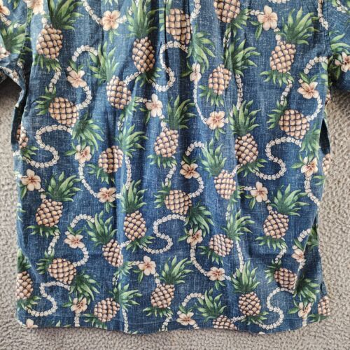 Reyn Spooner Pining For You Classic Fit Button Down Shirt Men's L Real Teal - Picture 14 of 16