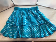 Mini Boden Girls Vibrant Blue Polka Dot Skirt 11/12