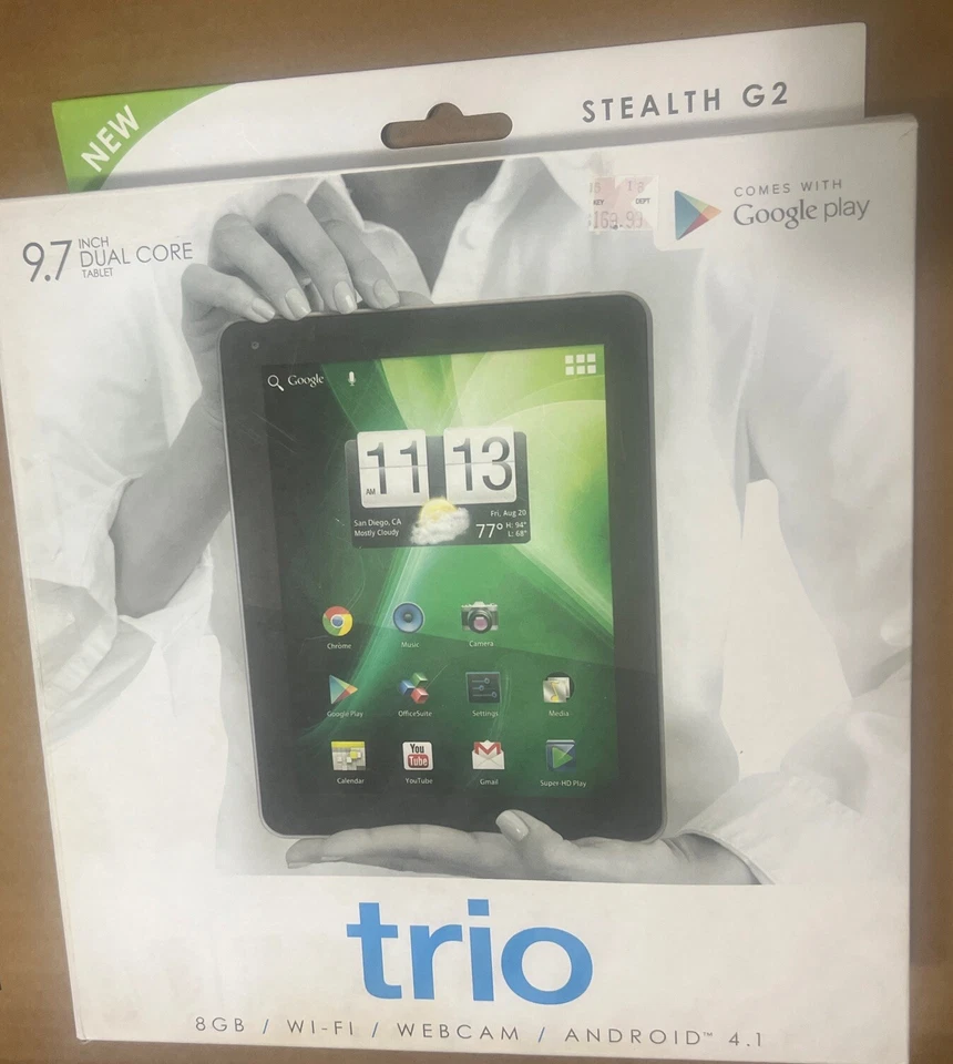 New Trio G2-9 9.7 inch Dural Core Tablet 8GB/ WiFi / Webcam /Android 4.1 - Image 2 of 4