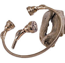 Bronze flexibel keltischer Halsreif Torque Keltenfürst Kelten Halsschmuck