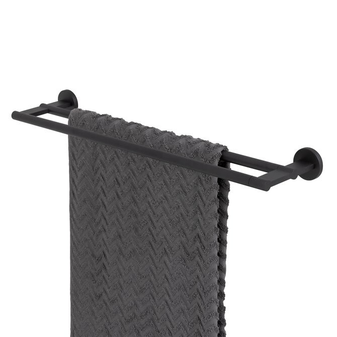 Tiger Noon Porte-serviettes en Acier Inox Noir Style Minimaliste Luxe
