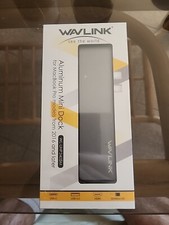 NEW Wavlink Aluminum Mini Dock for MacBook Pro 2016+ Usb-c 3.0 Hub Grey RRP$139