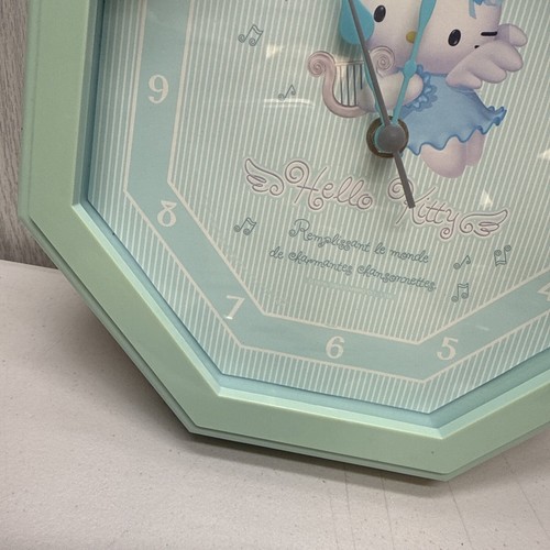 Vintage 2001 Sanrio/Hello Kitty Blue Angel Quartz Clock **READ** - Picture 4 of 20