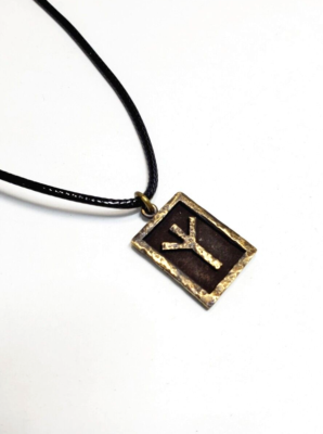 #ad #ad Viking Protection Rune Algiz Pendant Talisman Necklace Adjustable $11.69