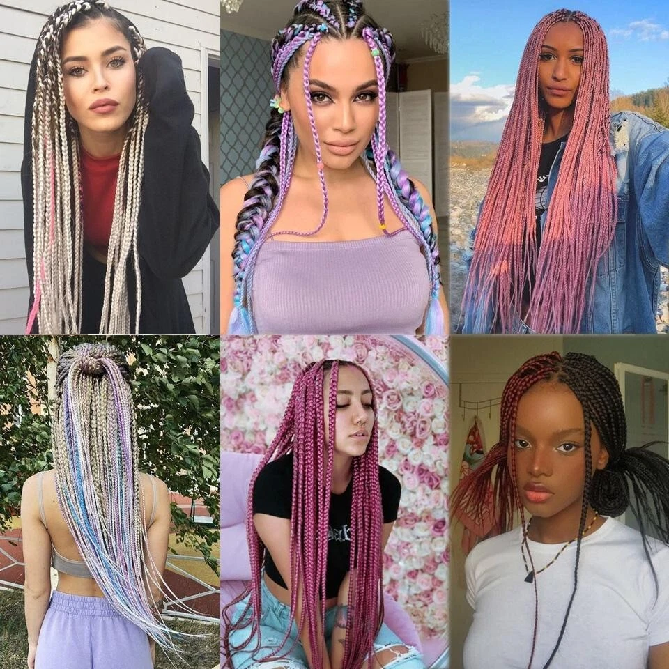 Extensiones de cabello trenzas jumbo de 24 pulgadas trenzas afro torcidas Kanekalon 100G Foto 2 de 2