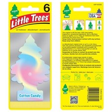 Little Trees COTTON CANDY Tree Air Freshener Home/Car Scent pack 6