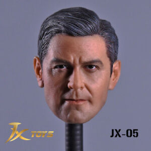 JX Toys 1/6 George Clooney Head Carving Model JXtoys-05 