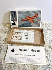 Meikraft Models Skystreak 1/72 Scale Model Kit #1501 OPEN BOX COMPLETE