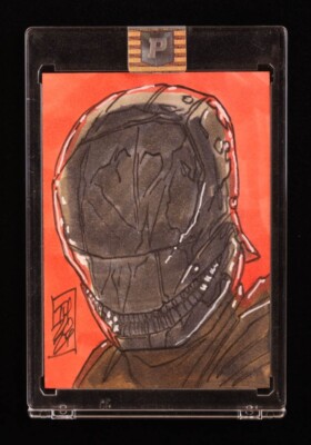 The Stranger Star Wars OOAK Original Art Sketch Card 1/1 Signed Tom Hodges COA