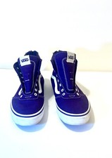 Girls Purple high top zip, Vans, Missy SZ 5.0, Women 6.5 w/o shoe strings