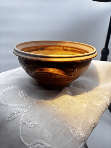 Studio art ceramic glass bowl with lid by Walt glass 89 - Picture 8 of 12