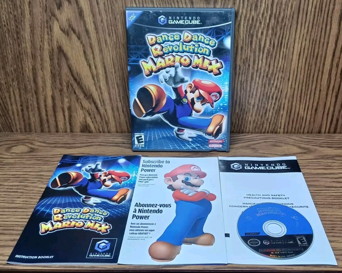 Dance Dance Revolution Mario Mix GameCube CIB Complete W