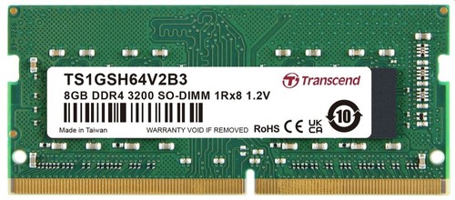 NEW Transcend 8GB PC4-25600 1Rx8 3200MHz 260-Pin 1.2V DDR4 SO-DIMM Laptop Memory