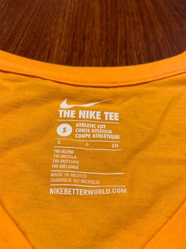 Nike Women’s Tennessee Vols Football Tri Blend V Neck Jersey Shirt Small S NCAA - Picture 5 of 7
