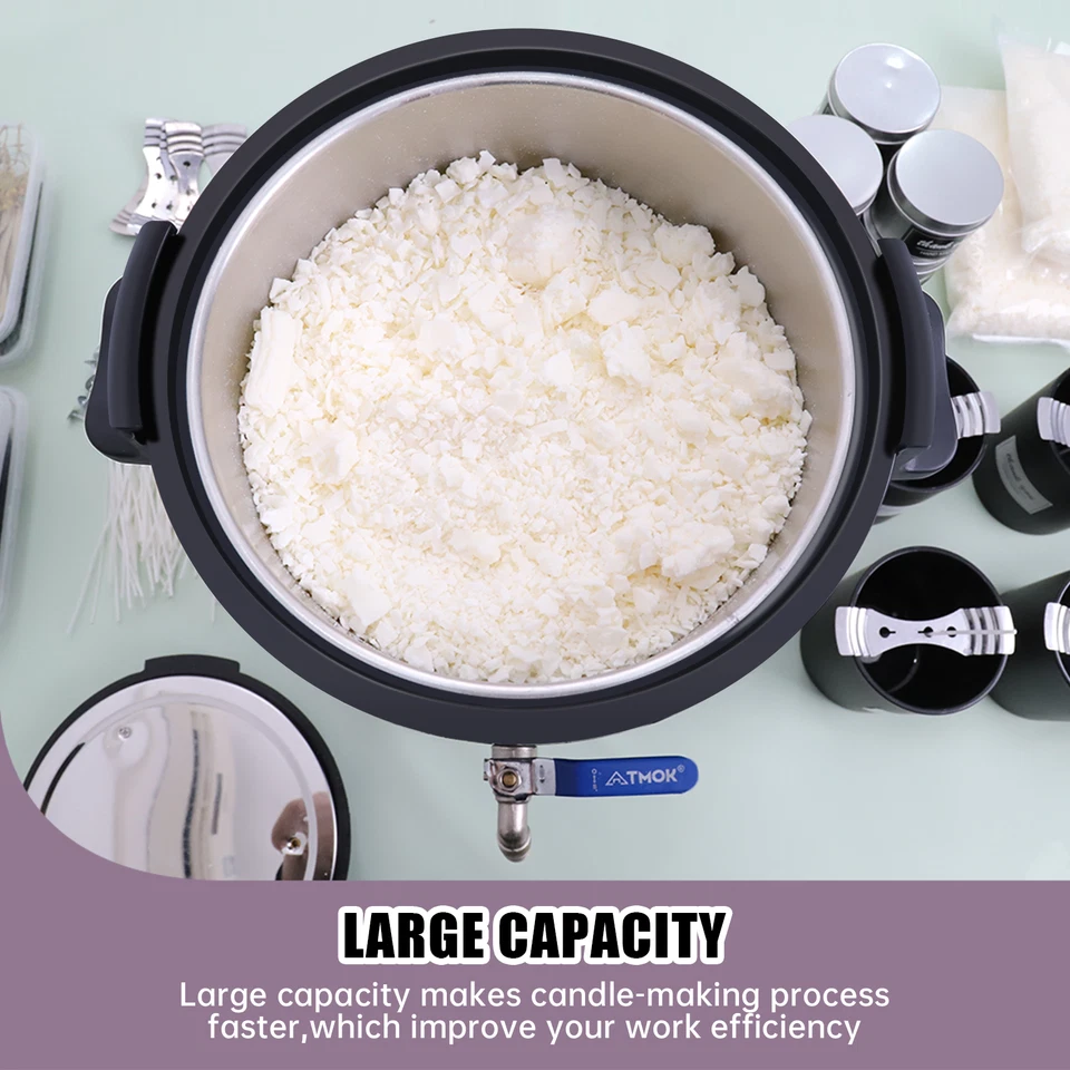 Fundidor de cera 8L Wax Melter Pot fabricación de velas Candle Soap Making DIY 220V - Imagen 2 de 4