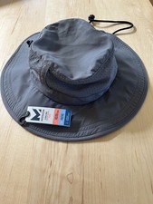 Mission Cooling Bucket Hat- One Size - gray Blue Tags Spf50 Vented New