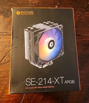 ID-COOLING SE-214-XT ARGB CPU Air Cooler   4 Heat Pipes, 120mm Fan