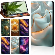 Mystic Cosmic Graphics Leather Cover Case For OPPO A5/A54S/A55/X3/X5/A74/A93 5G