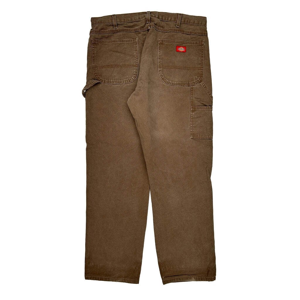 Dickies Carpenter Pants - 38W 31L Brown Cotton