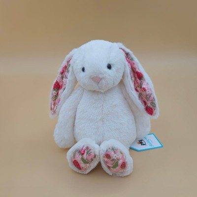 Jellycat Blossom Cream Bunny 'Berry' Small - AUTHENTIC - NEW WITH