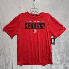 San Diego State Aztecs Shirt Mens Large Red NCAA College Football Russell