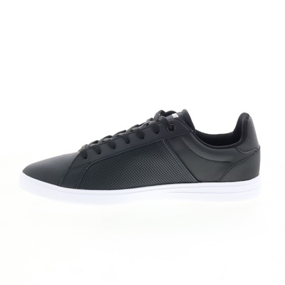 Lacoste Lite Base 224 1 SMA Mens Black Leather Lifestyle Sneakers