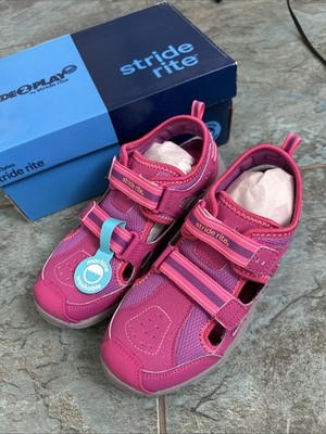 Stride Rite Made 2 Play Christiana Girls Sandals Shoes 2.5 M Pink Machine Wash