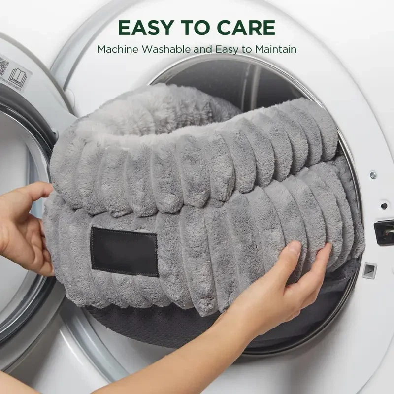 20-24" Pet Bed Washable Cat Beds Fluffy Cat Sofa for Medium Small Dogs Non-Slip - Image 4 of 4