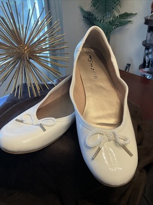 new ALFANI  6 Step N Flex  Aleaa  white Ballet Flats Shoes slip on
