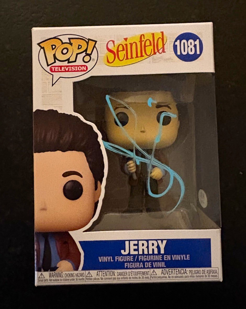 JERRY SEINFELD SIGNED AUTOGRAPH FUNKO POP 1081 SEINFELD PSA/DNA COA